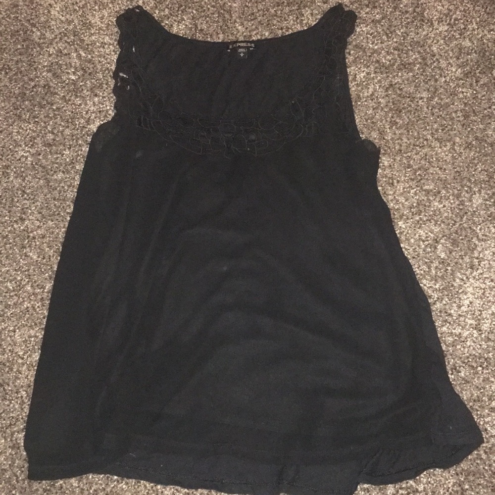 Black tank top